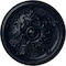 Ekena Millwork Katheryn Ceiling Medallion (Fits Canopies up to 2 1/8"), 14 1/2"OD x 2 3/4"P, Midnight Dream CM14KTMDF - alternate 1